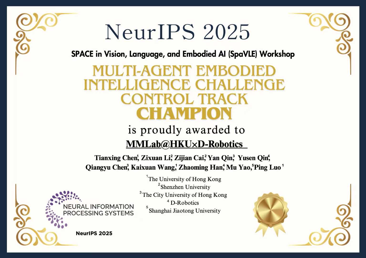 NeurIPS MARS Champion