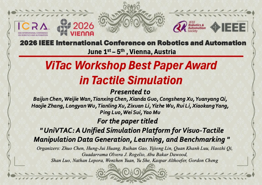 ICRA ViTac Best Paper